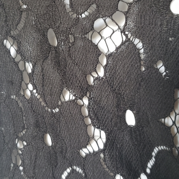 Dolce & Gabbana Black Lace Top with Red Floral Embroidery - Picture 5 of 7